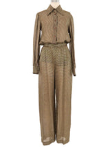 John Anthony Bronze Lurex Stripe Ensemble