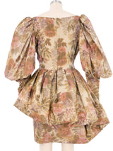 Paul Louis Orrier Floral Puff Sleeve Dress