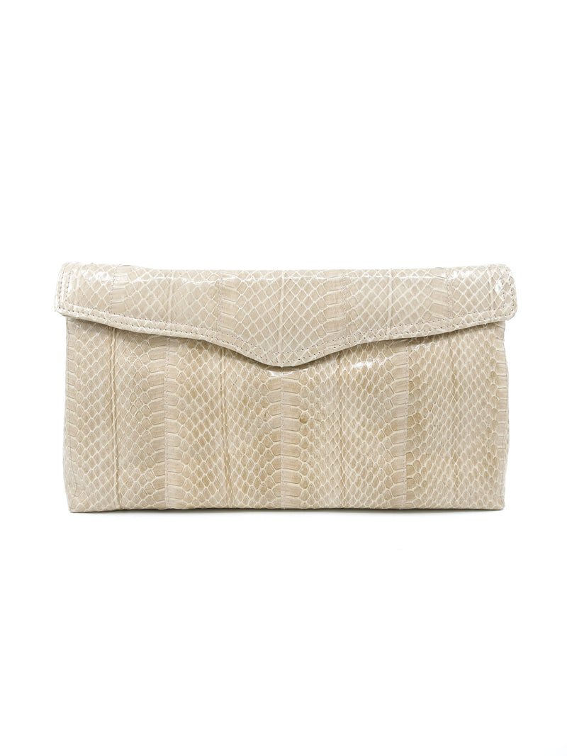 Putty Snakeskin Convertible Clutch Accessory arcadeshops.com