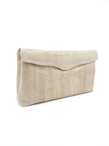 Putty Snakeskin Convertible Clutch Accessory arcadeshops.com