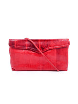 Red Snakeskin Convertible Clutch Accessory arcadeshops.com