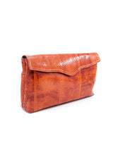 Orange Snakeskin Convertible Clutch Accessory arcadeshops.com