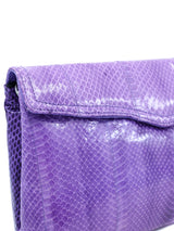 Purple Snakeskin Convertible Clutch Accessory arcadeshops.com