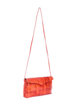 Orange Snakeskin Convertible Clutch Accessory arcadeshops.com