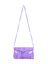 Purple Snakeskin Convertible Clutch Accessory arcadeshops.com