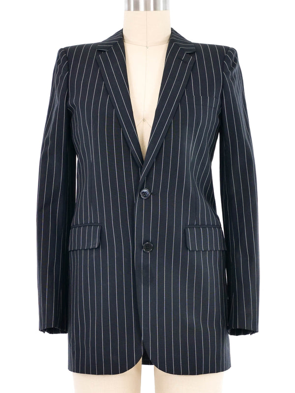 2013 Saint Laurent Pinstripe Blazer Jacket arcadeshops.com