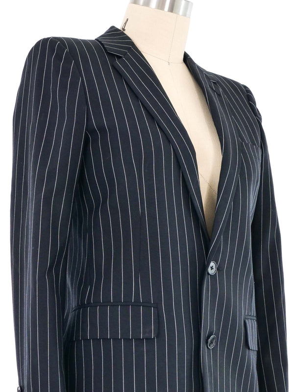 2013 Saint Laurent Pinstripe Blazer Jacket arcadeshops.com