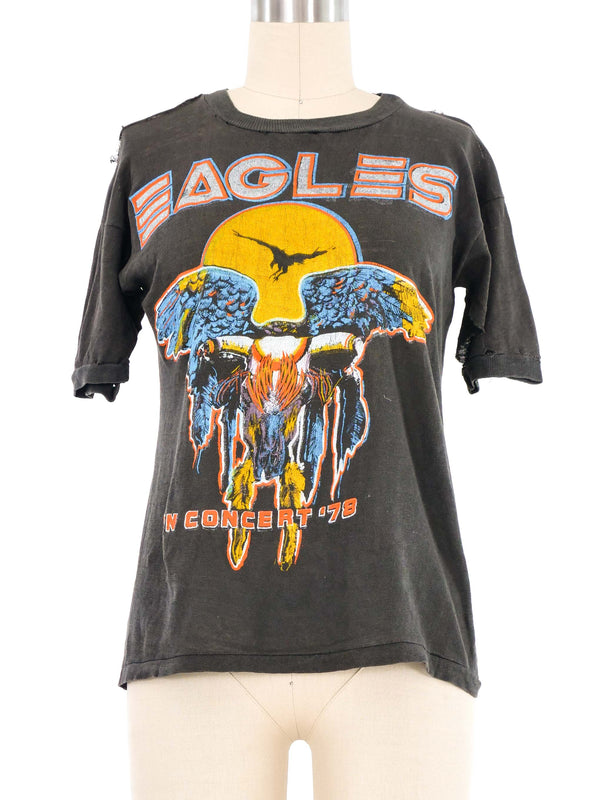 1978 Eagles in Concert Distressed Tee T-Shirt arcadeshops.com