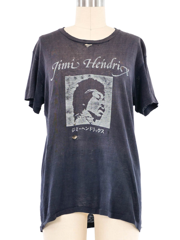 1970s Jimi Hendrix Distressed Tee T-Shirt arcadeshops.com