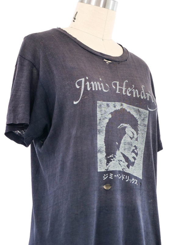 1970s Jimi Hendrix Distressed Tee T-Shirt arcadeshops.com