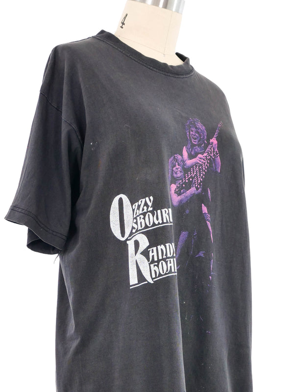 2002 Ozzy Osbourne Randy Rhoads Distressed Tee T-Shirt arcadeshops.com