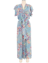 1940s Tula Floral Print Day Dress Dress arcadeshops.com