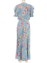 1940s Tula Floral Print Day Dress Dress arcadeshops.com