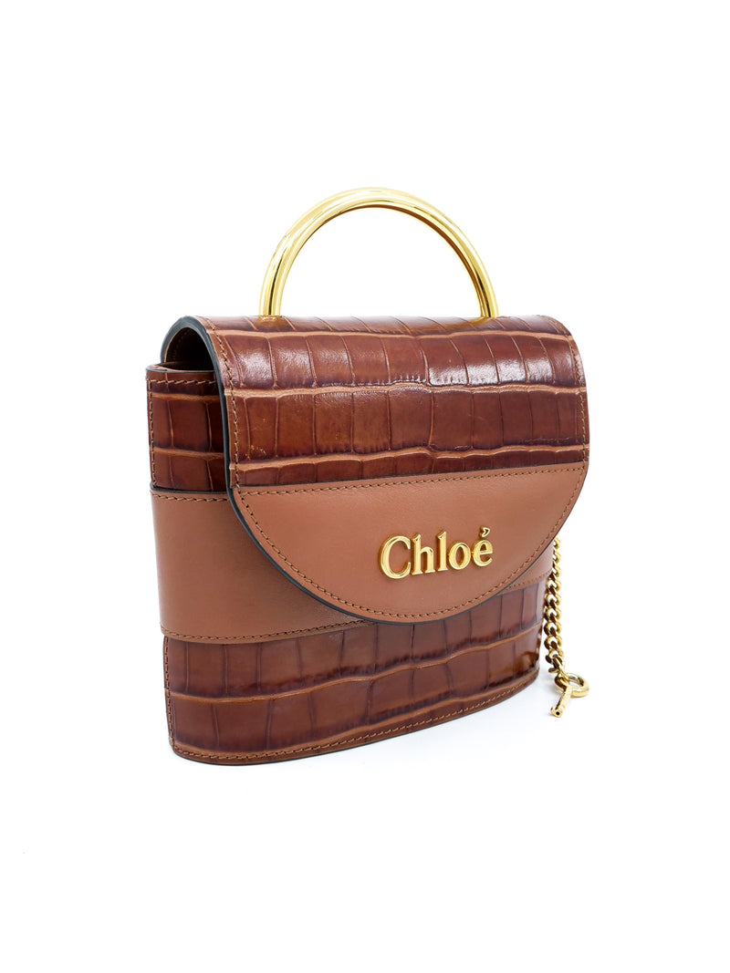 2020 Chloe Aby Lock Leather Handbag Accessory arcadeshops.com