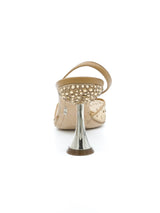 Rodo Nude Crystal Studded Kitten Heels, 37 Accessory arcadeshops.com