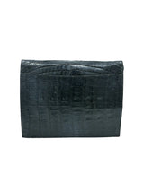 Black Leather Convertible Envelope Clutch Accessory arcadeshops.com