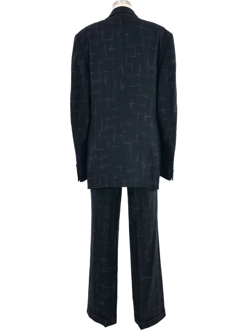 1980s Gianni Versace Etch Print Suit Suit arcadeshops.com