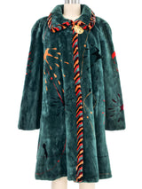 Hubert Kiniger Beaver Paint Splatter Swing Coat Outerwear arcadeshops.com