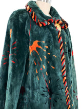 Hubert Kiniger Beaver Paint Splatter Swing Coat Outerwear arcadeshops.com