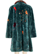 Hubert Kiniger Beaver Paint Splatter Swing Coat Outerwear arcadeshops.com