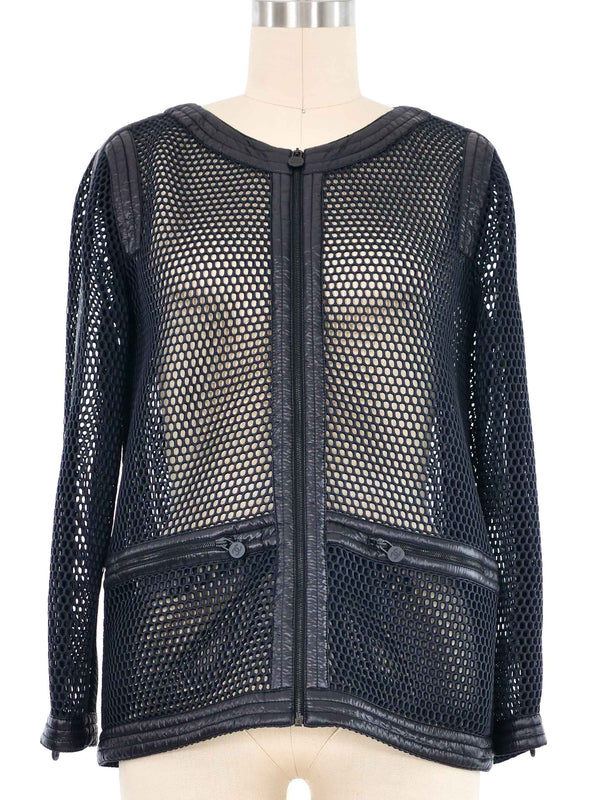 2014 Chanel Mesh Zip Jacket Jacket arcadeshops.com