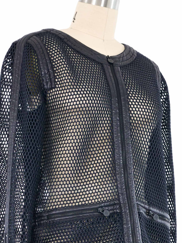 2014 Chanel Mesh Zip Jacket Jacket arcadeshops.com