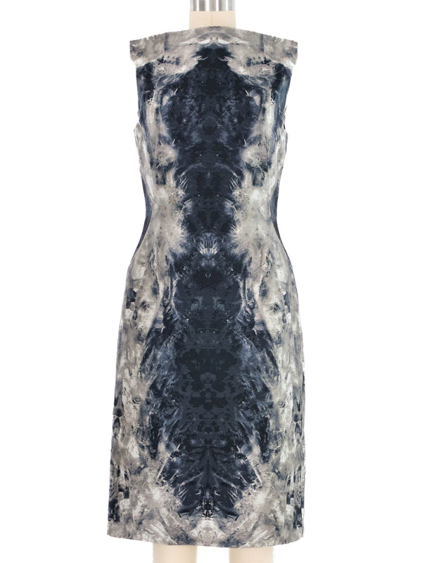 2010 Alexander McQueen Printed Silk Dress Dress arcadeshops.com