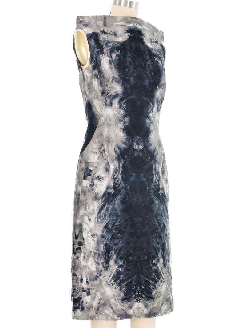 2010 Alexander McQueen Printed Silk Dress Dress arcadeshops.com