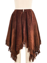 Jean Paul Gaultier Zip Off Fringed Suede Coat Outerwear arcadeshops.com