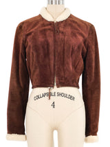 Jean Paul Gaultier Zip Off Fringed Suede Coat Outerwear arcadeshops.com