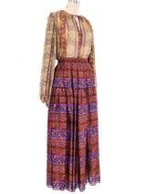 Oscar de la Renta Silk Peasant Ensemble Suit arcadeshops.com