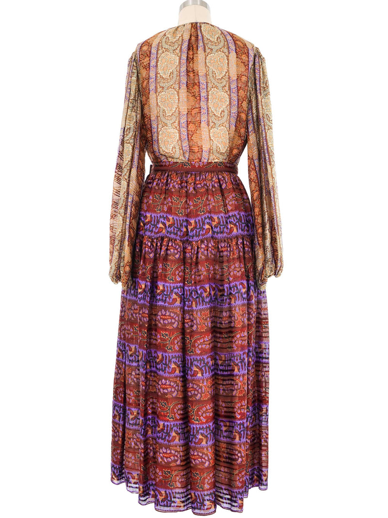 Oscar de la Renta Silk Peasant Ensemble Suit arcadeshops.com