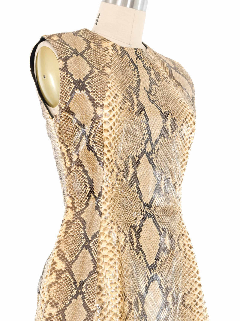 Gianni Versace Python Mini Dress Dress arcadeshops.com