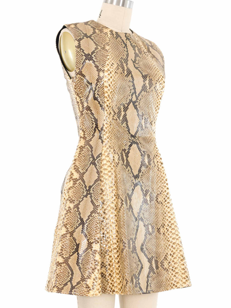 Gianni Versace Python Mini Dress Dress arcadeshops.com