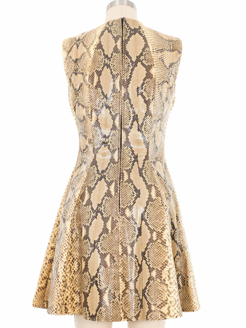 Gianni Versace Python Mini Dress Dress arcadeshops.com