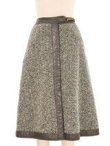 1960s Bonnie Cashin Herringbone Tweed Skirt Bottom arcadeshops.com