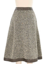 1960s Bonnie Cashin Herringbone Tweed Skirt Bottom arcadeshops.com