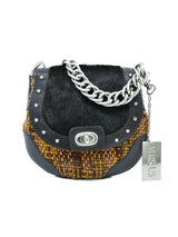 Versus Versace Tweed and Pony Hair Mini Bag Accessory arcadeshops.com