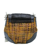 Versus Versace Tweed and Pony Hair Mini Bag Accessory arcadeshops.com