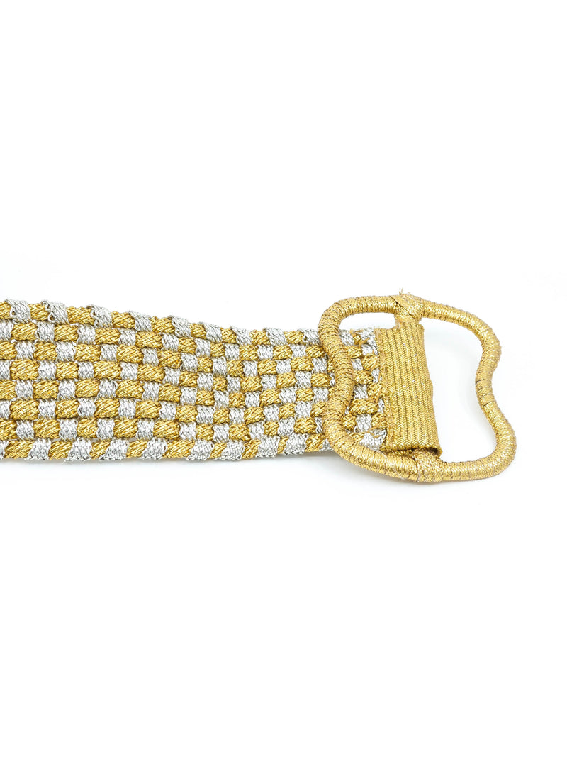 Woven Metallic Belt Accessory arcadeshops.com