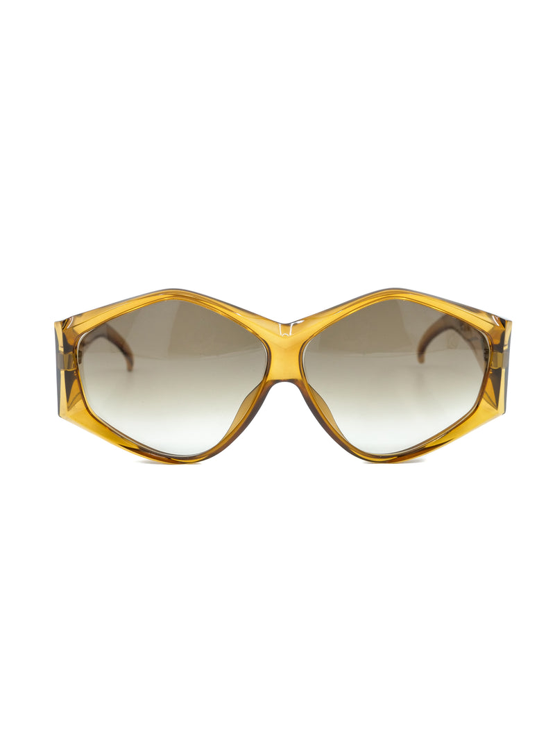 1980s Christian Dior Translucent Amber Sunglasses Accessory arcadeshops.com