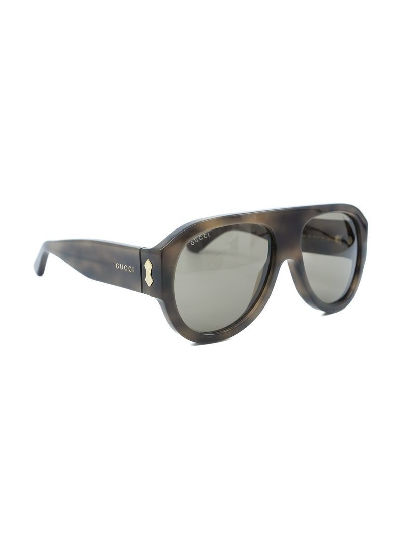 Gucci Brown Aviator Sunglasses Accessory arcadeshops.com