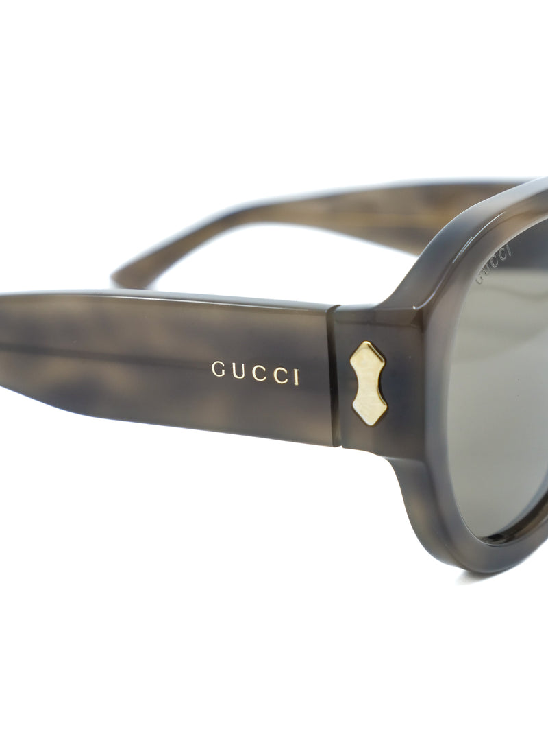 Gucci Brown Aviator Sunglasses Accessory arcadeshops.com