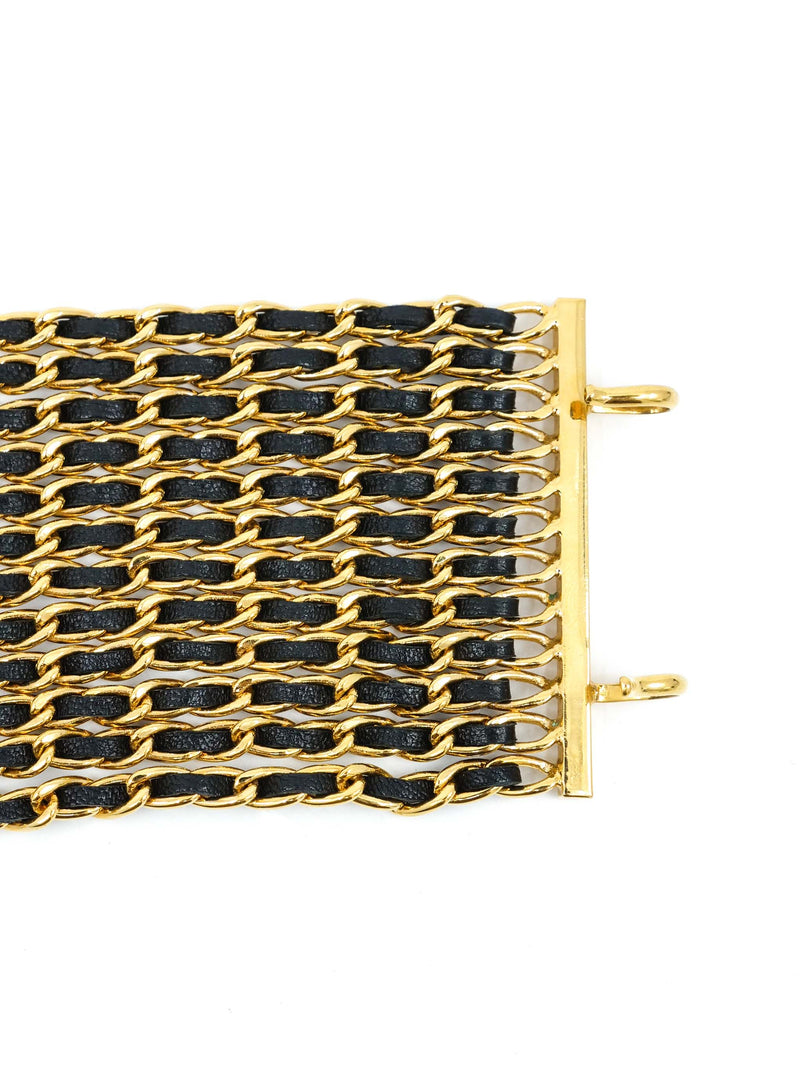 1990s Chanel Woven Multichain Bracelet Jewelry arcadeshops.com