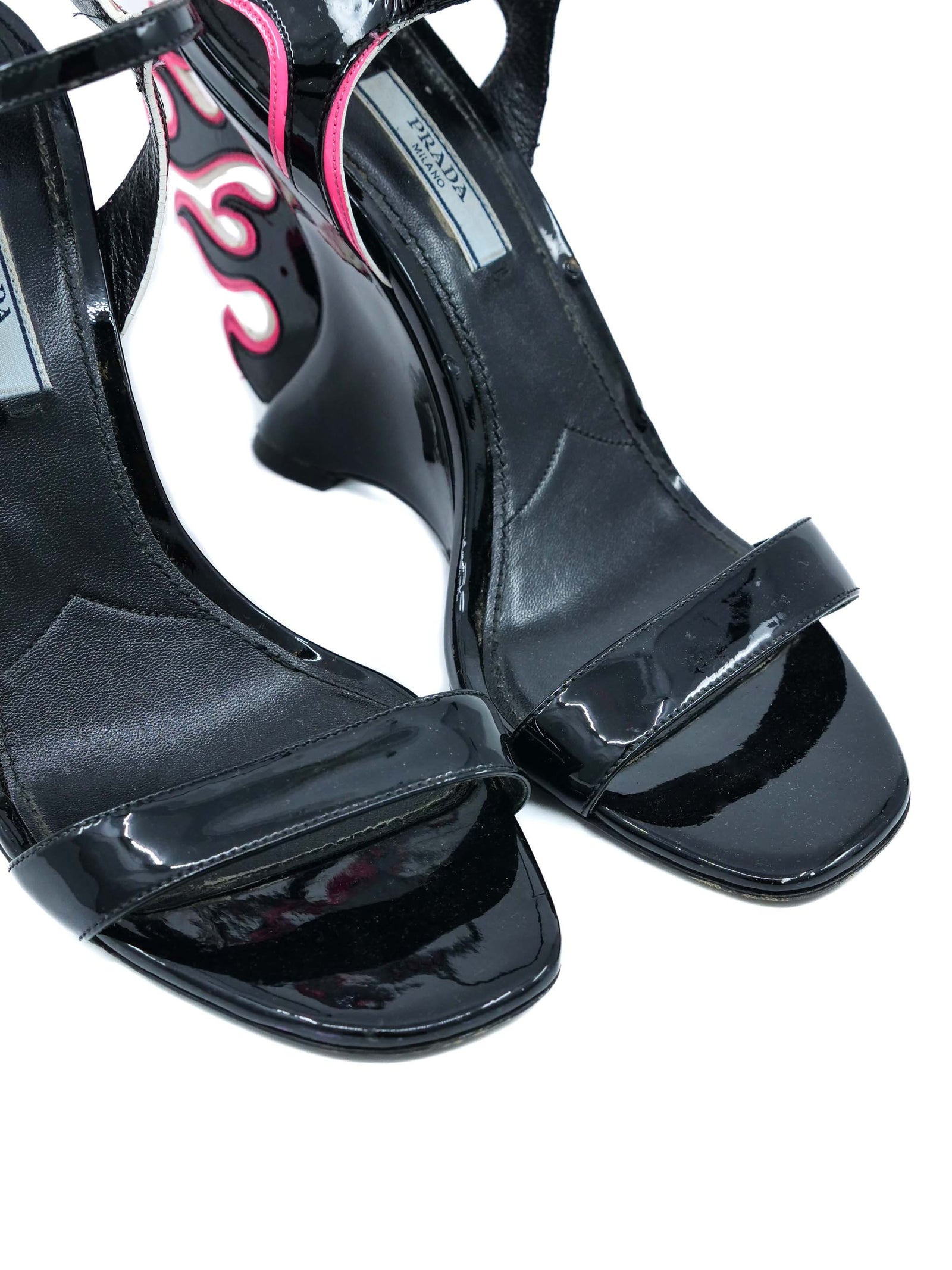 2012 Prada Flame Wedge Heel, 38
