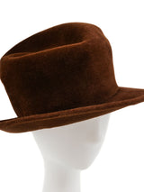 Matsuda Brown Felt Bowler Hat Accessory arcadeshops.com