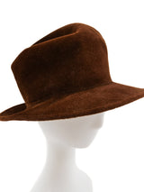 Matsuda Brown Felt Bowler Hat Accessory arcadeshops.com