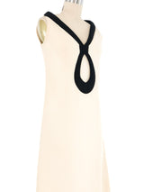 1960s Pierre Cardin Ivory Space Age Maxi Dress Dress arcadeshops.com