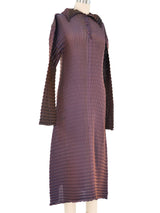 Issey Miyake Iridescent Pleated Maxi Dress Dress arcadeshops.com