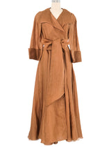 Jackie Rogers Cinnamon Silk Organza Evening Gown Dress arcadeshops.com